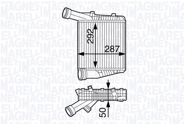 MAGNETI MARELLI Kompressoriõhu radiaator 351319202230